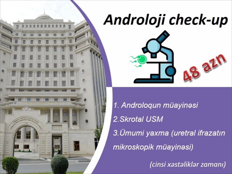 Androloji check-up (cinsi xəstəliklər zamanı)