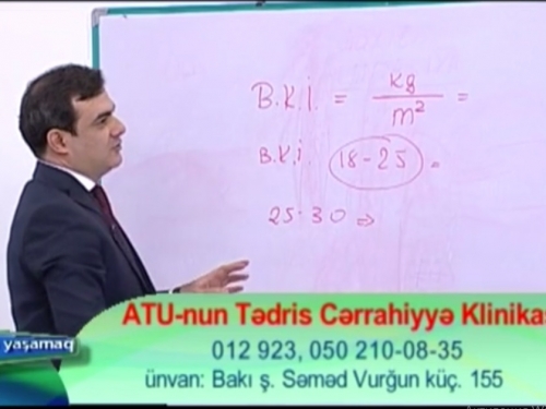 ATU TCK-Elçin Abdinov-İctimai TV-Sağlam Yaşamaq